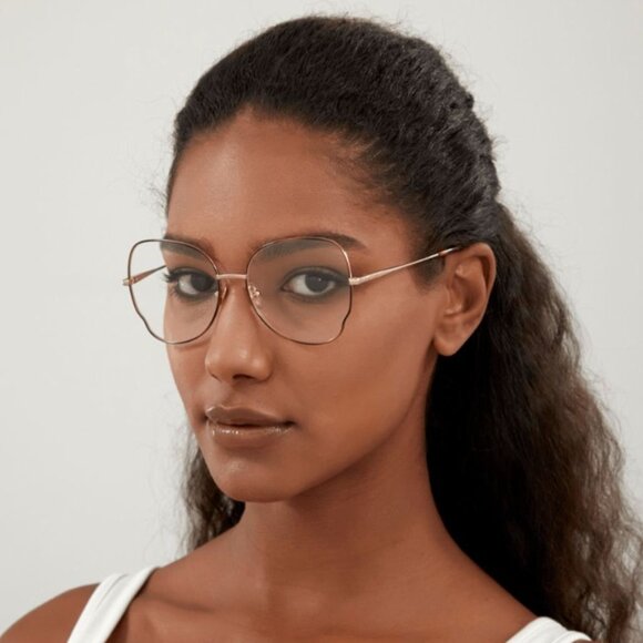 NEW CHLOE EYEGLASSES HAVANA GOLD WOMEN EYEWEAR CHLOE CH0098O 008 - Picture 2 of 4